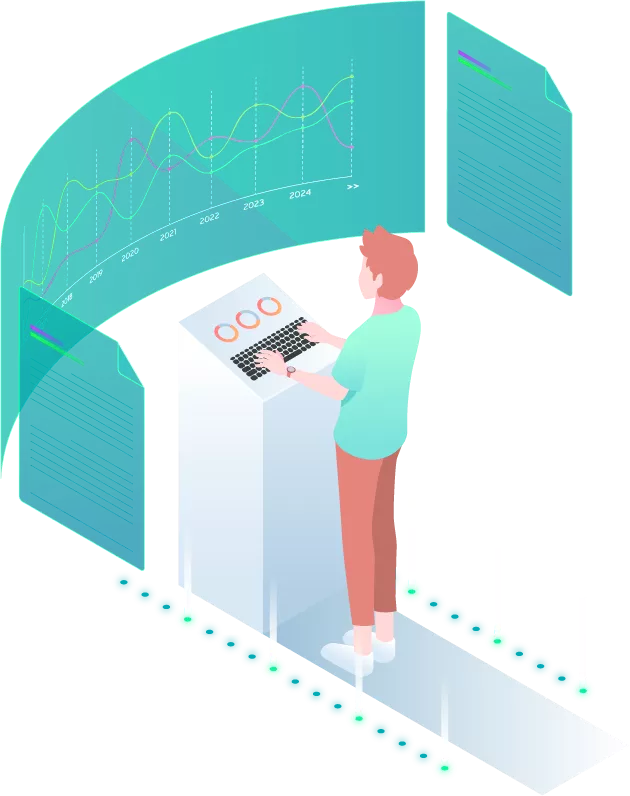 Homme gère ses stocks avec l'ERP D-XPERTS