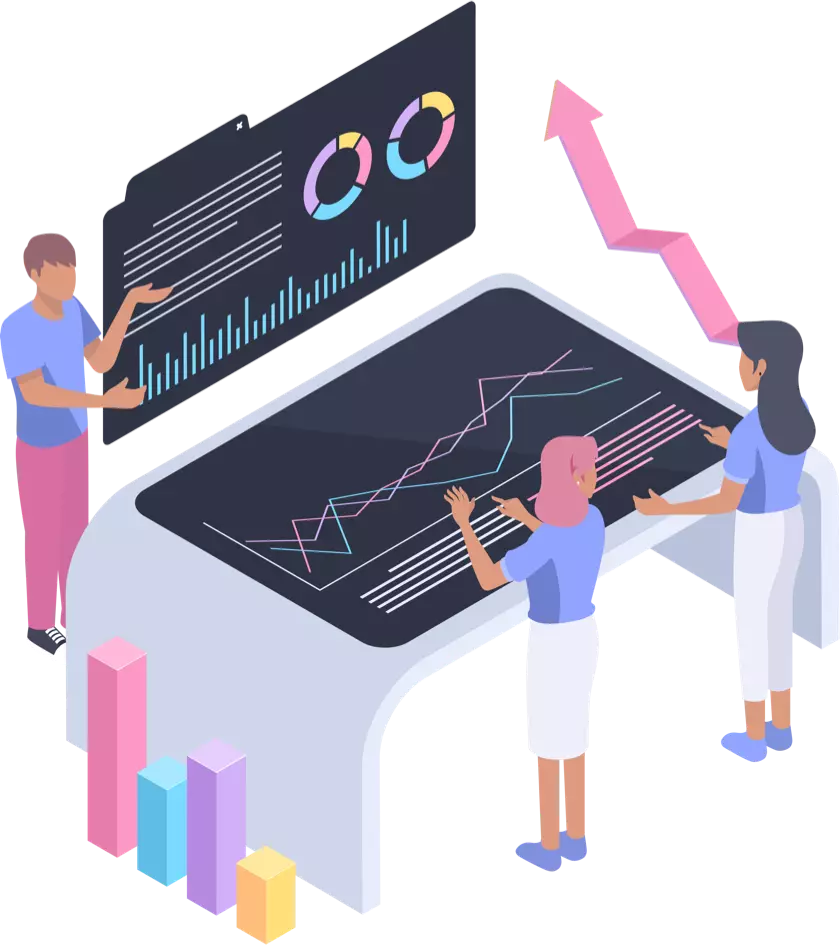 Equipe analyse la performance avec l'ERP DX-360